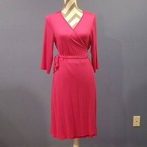 NWOT Pink wrap dress